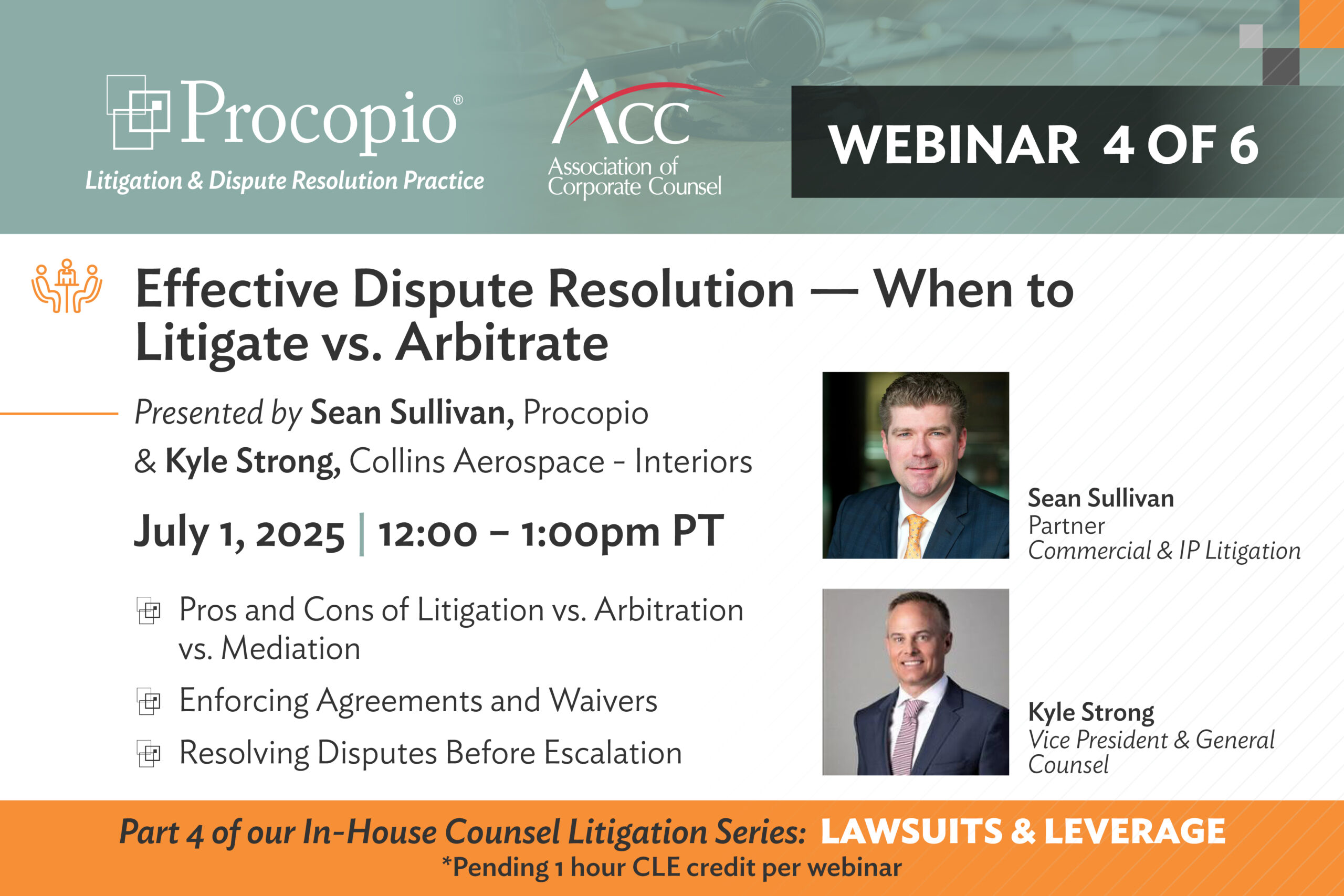 Effective Dispute Resolution - When to Litigate vs. Arbitrate: Lawsuits ...