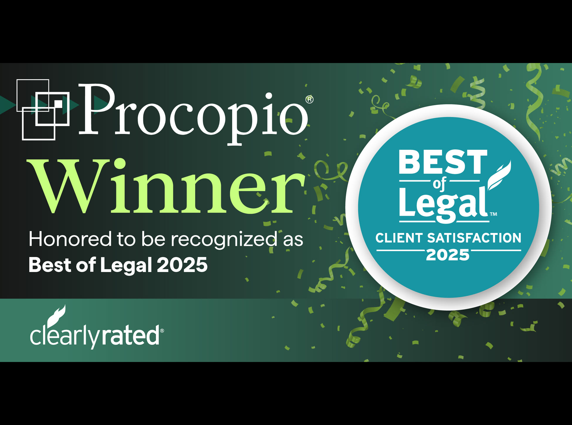 Procopio Wins Best of Legal Service Award Based On Client Satisfaction ...