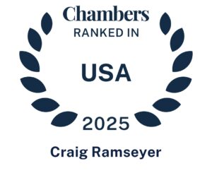 Chambers recognition badge for Craig Ramseyer